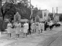 Procesja Bożego Ciała w Zbiersku lata sześćdziesiąte